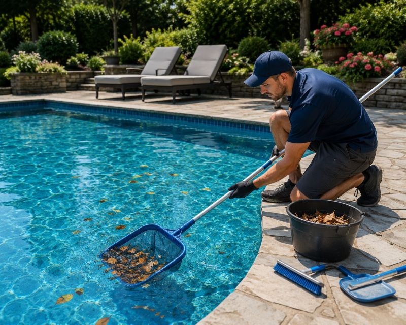 Pool Leaf Debris Removal Service